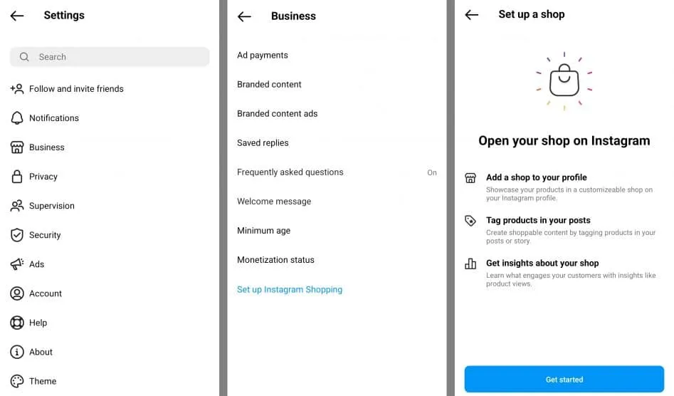 Thiết lập tài khoản Instagram Doanh nghiệp